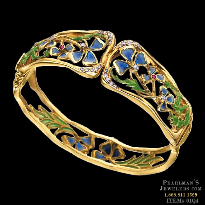 Buy Art Nouveau Bracelet Silver Cuff Art Nouveau Jewelry Online in India   Etsy