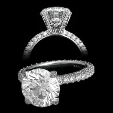 Michael B. Princess Cut Engagement Ring