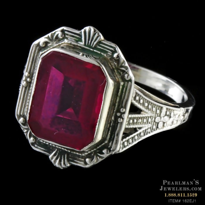 Estate Jewelry Art Deco Ruby Ring