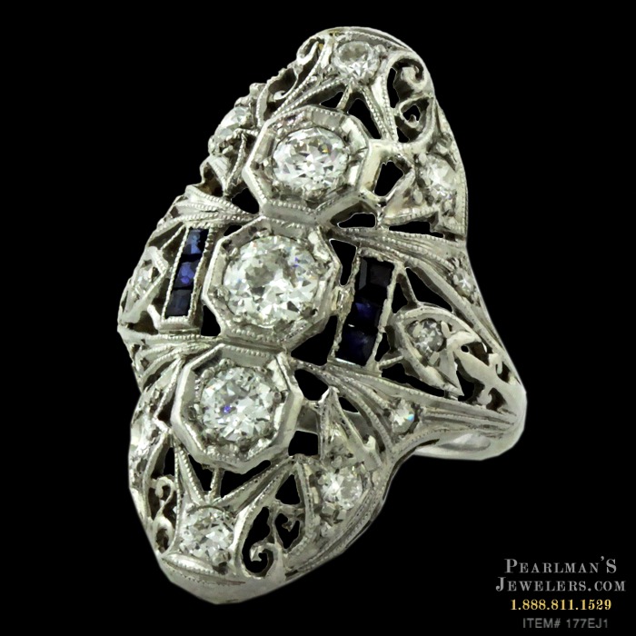 Estate Jewelry Art Deco Diamond And 