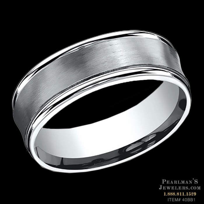 Benchmark 14k Gold Mans Concave Ring