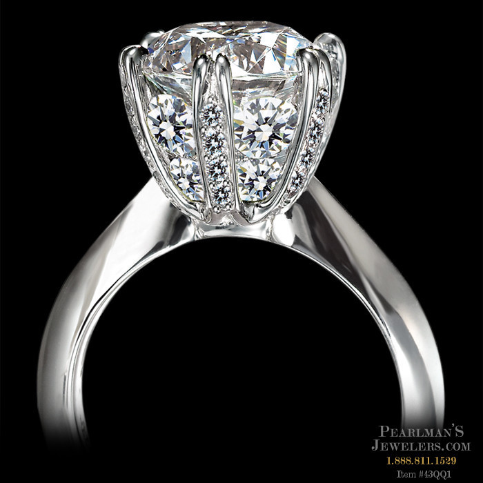 Ritani Platinum Micro Pave Engagement Ring