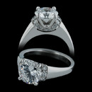 Michael Bondanza Platinum Side Diamonds Ring