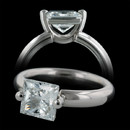 Whitney Boin Platinum Post Engagement Ring